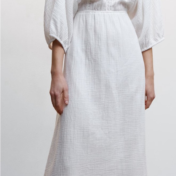 NWT Mango Cotton dress with rear bow size L - Picture 4 of 9